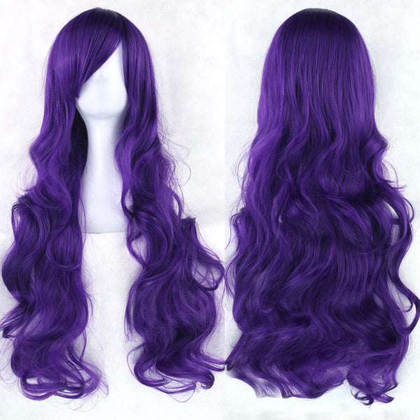 80 cm Violet Wavy Long Cosplay Wig