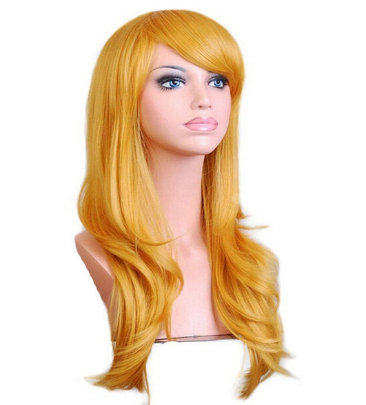 70 Cm Butterscotch Blond Long Wavy Cosplay Wig