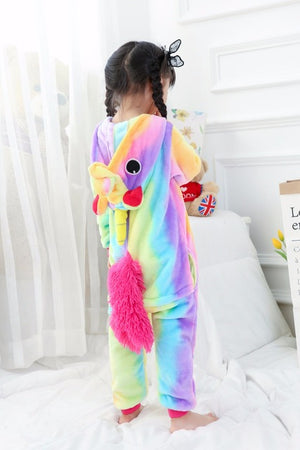Children's Rainbow Unicorn Kigurumi