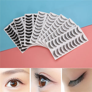 3D MINK 8-Styles Thick Long Eye Lashes (80 pairs)