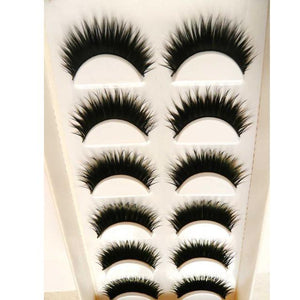 3D MINK SUPER THICC Style Volumous Feather Eyelashes (6 Pairs)