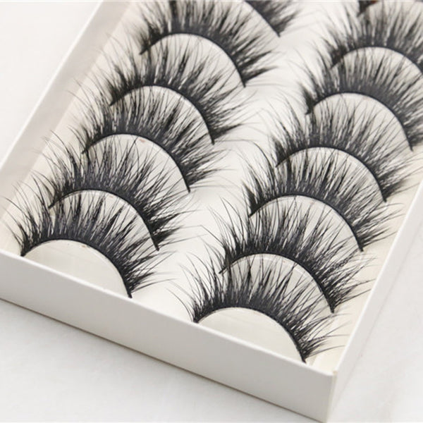 Thick X-Long Criss-Cross Style Eyelashes (10 Pairs)
