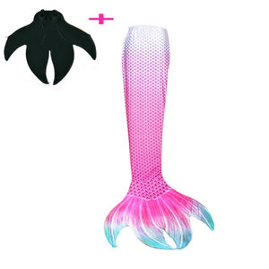 Coral Blossom Blush Mermaid Tail