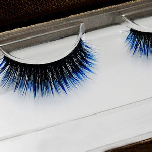 Soft Black to Blue Gradient Style Eyelashes