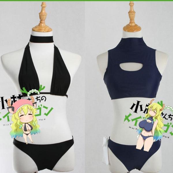Miss Kobayashi's Dragon Maid Lucoa Sexy Swimsuit Cosplay