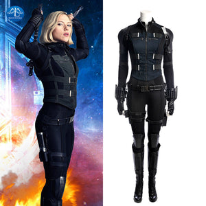 Avengers Infinity War Black Widow Cosplay Costume
