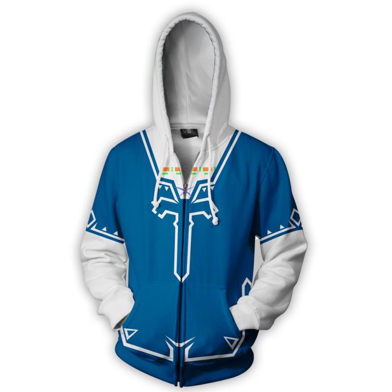 Legend of zelda zip up hoodie hotsell