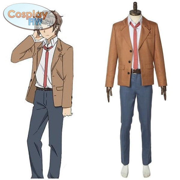 Rascal Does Not Dream Of Bunny Girl Senpai Azusagawa Sakuta Cosplay Costume / Seishun Buta Yarou