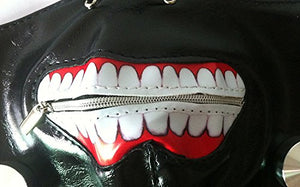 Tokyo Ghoul Kaneki Ken Mask Cosplay (Adjustable zipper PU Leather)