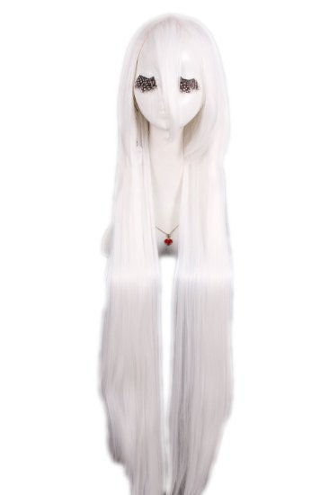 100cm Long White Cosplay Wig